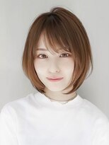 ギークス(GEEKS) 【GEEKS渋谷】くびれボブ/冬カラー/マロンベージュ/レイヤーボブ