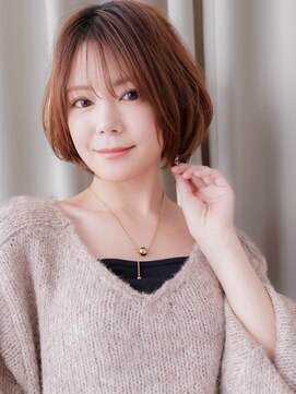 カバーヘア ブリス 志木南口駅前店(COVER HAIR bliss) スモーキーブラウン伸ばしかけひし形AラインボブZ志木20代30代