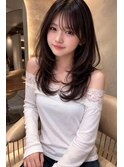 イメチェン透明感ピンクベージュショート仙台レイヤーカット韓国