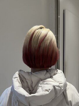 スタン 渋谷(Stam) ブロンド/レッド/デザインボブ