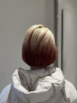 スタン 渋谷(Stam) ブロンド/レッド/デザインボブ