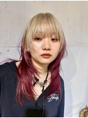 ブロンド × ボルドルビーのルーツカラー