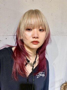 フェンヘアーアイス 中目黒(Fen.hair ici) ブロンド × ボルドルビーのルーツカラー