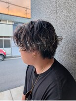 パウダーヘアー(powder hair)&nbsp;無造作パーマ×ハイライト