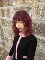 ピエスデシュブー(piece des cheveux) 【平成レトロ】ガーリーミディ×暖色カラー
