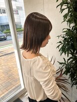 ソヨン 本厚木店(SOYON) 《佐藤遥》韓国風レイヤーボブ×オリーブベージュ