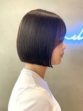 ロンドアジュール 横浜(Lond azur) くびれレイヤー/オリーブベージュ/顔周り/シースルー/横浜