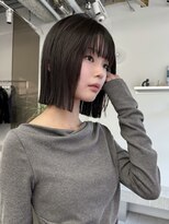 ステン(sten)&nbsp;カットカラーストレート矯正ボブ