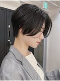 髪質改善ショートカット切りっぱなしボブレイヤーボブ表参道
