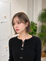フォト 新宿三丁目(foto) 髪質改善地毛風縮毛矯正くびれレイヤー切りっぱなしボブ