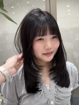アッドバイケンジ(Add.. by KENJE)&nbsp;ミディアムレイヤー×縮毛矯正【戸塚/レイヤーカット/縮毛矯正】