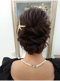 ゆるふわアップスタイル ヘアセット