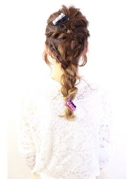 ラフィス ヘアーフラム 難波戎橋2号店(La fith hair flamme) ゆるふあ☆編み込みスタイル