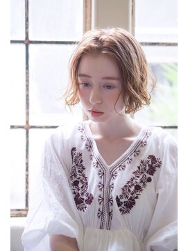 シエナ 渋谷(Siena) Siena切りっぱなしボブ×カッパーベージュ