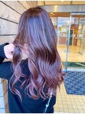 ☆ピンクパープルのバレイヤージュ☆