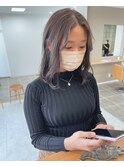 【大重】ゆるふわ 柔らか チャコール グレージュ ミディ
