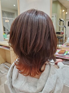ヘアーズ 本店(HAIRZ) 《HAIRZ》一原☆オレンジレイヤー！