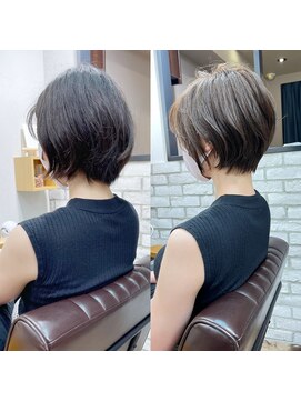 バンプ ギンザ(BUMP GINZA) 前下がり/絶壁解消/ひし形/大人ショートボブ/30代/40代★猪狩★