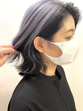 グーフィートーキョー 銀座(Goofy Tokyo) 逆インナーカラー/ホワイティーアッシュ/アッシュブラック