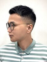 ヨシザワインク ハコザキ 水天宮前 日本橋人形町(YOSHIZAWA Inc.HAKOZAKI)&nbsp;首周りさっぱり爽やかアップバングフェードスタイル