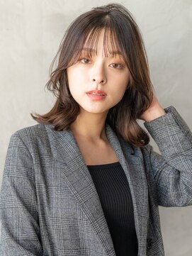 エースハバナ 渋谷(1 HAVANA) ケアブリーチブロンドカラー/大人可愛い外ハネボブ/学割U24