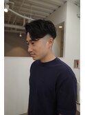 波巻きハイライトアップバングツーブロックマッシュ