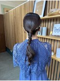 お呼ばれヘア×タイトヘア