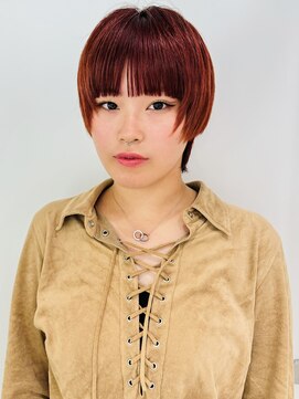 ピークアブー アヴェダ アトレ恵比寿(PEEK-A-BOO AVEDA) 秋冬カラー【アンバーコーラル】ひめレイヤー 顔まわりレイヤー