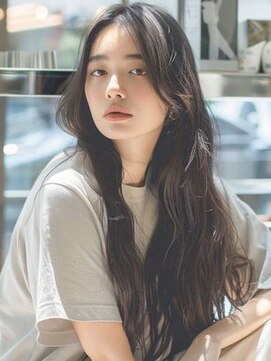 イリル バイ レシッド 自由が丘(ibrel by rcid) ふんわりウェーブナチュラルロングネビージュ髪質改善カラー