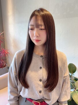 リベラル(liberal) ストレート内巻き レイヤー ダークアッシュ 【20代/30代/40代】