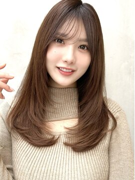 ミラリー トウキョウ(Mirareee Tokyo) 20代30代40代◎前髪パーマ韓国風巻きくすみベージュお団子ヘア