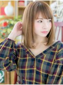 内巻きワンカール外国人風小顔インナーカラーc6川口20代30代40代