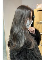 ブリーチなし透明感オリーブベージュ