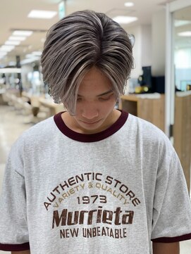 シャルムバイケンジ(Charm.by KENJE) メンズバレイヤージュシャドウルーツ東京銀座ブリーチシルバー