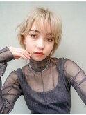【GEEKS渋谷】ハイトーン/ショート/ウルフ/透明感/清涼感/春夏