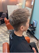 美容室 グリリ(guriri) ワンブリーチで作るベージュカラー×刈り上げ