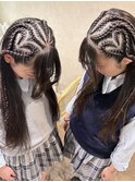 【立川CRES三木】体育祭ペアハートコーンロウ