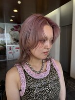 レックスヘアーインターナショナル(ReX HAIR INTERNATIONAL)&nbsp;【中野倫大朗】ピンクベージュ/エフェクトブリーチ/ダブルカラー