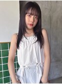 前髪カット＆似合わせレイヤーで小顔美人ヘアに