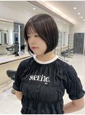 秋を先取りする艶ボブ