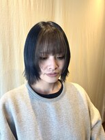 ココカラヘアー ニコ(cococara hair nico)&nbsp;デザインカラー/ブリーチ/ダブルカラー/ブルーブラック/ネイビー