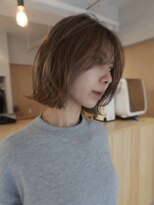 フルリール(fleurir)&nbsp;レイヤーボブ/ミルクティーカラー/ベージュカラー