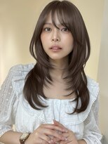 アイトーキョーエス 渋谷(AI TOKYO S)&nbsp;ブリーチなしダブルカラーヘーゼルブラウン透明感カラー髪質改善