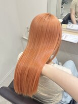 ユウル 横浜(juhl.)&nbsp;オレンジカラービタミンカラーケアブリーチダブルカラー/横浜駅