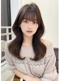 顔まわりレイヤーくびれ巻き