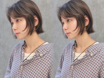 ミリ(mm)の写真/一人ひとりの骨格や髪質を見極め、ショート～ボブまで扱いやすくまとまるカットが大人気！