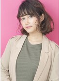 抜け感のあるカジュアルボブ