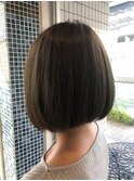 ブルーアッシュ×前下りボブ♪