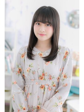 ミック 日暮里店(miq) しっとり黒髪♪やわらかフェミニンストレート