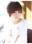 美髪　マニッシュショート　フレンチボブ かきあげもOK